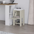 Ema - Bedside Table - Travertine