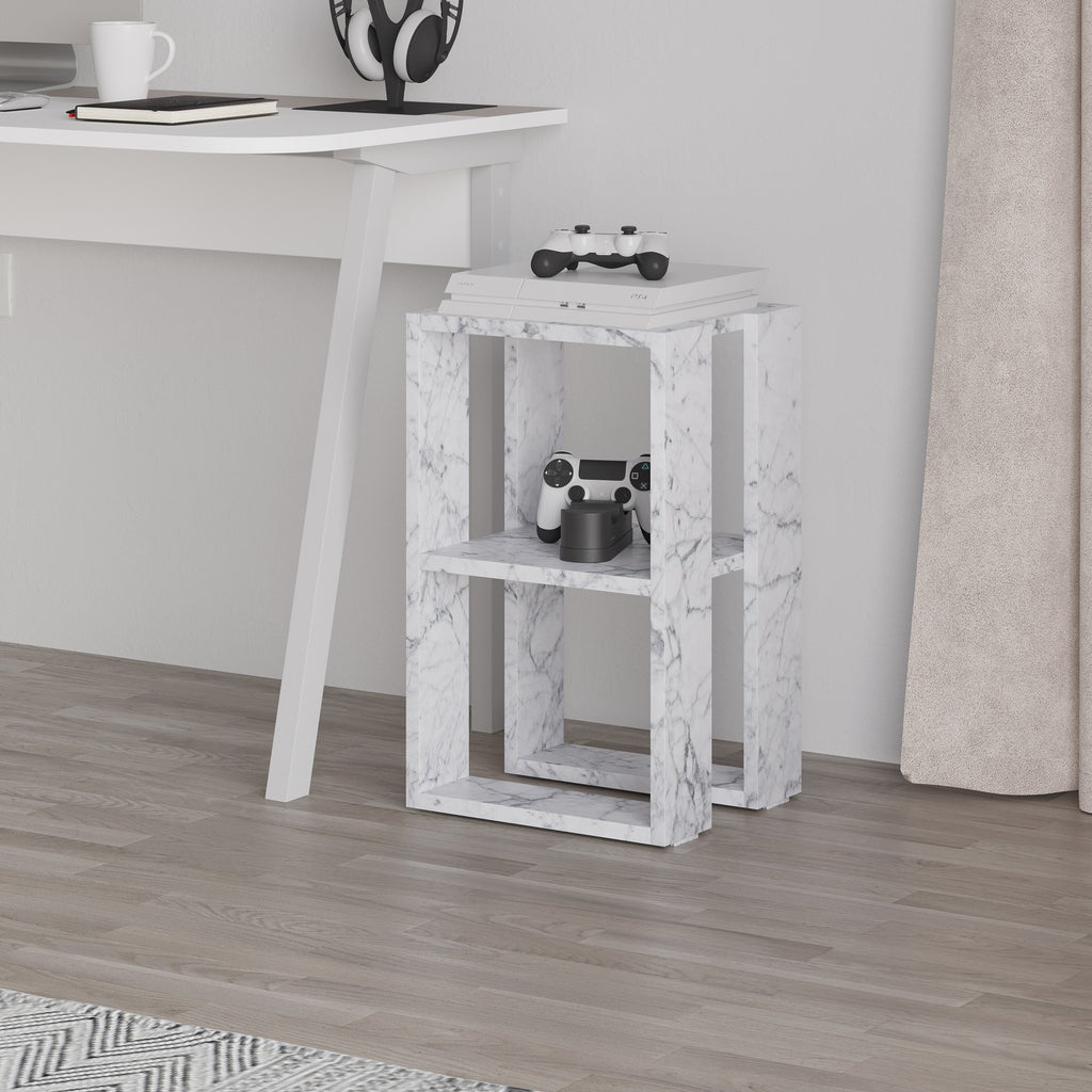 Lonie - Table de Chevet - Marbre Carrara