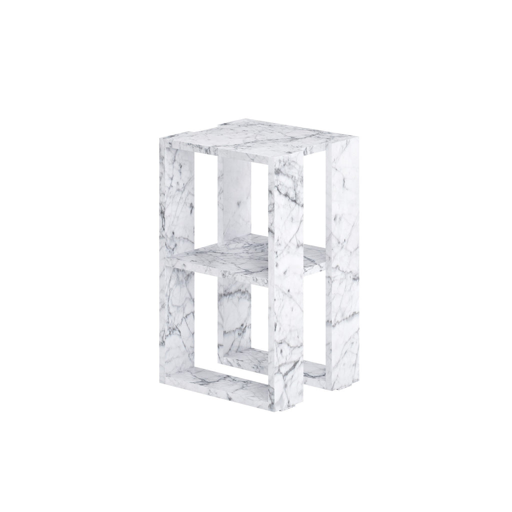 Lonie - Table de Chevet - Marbre Carrara