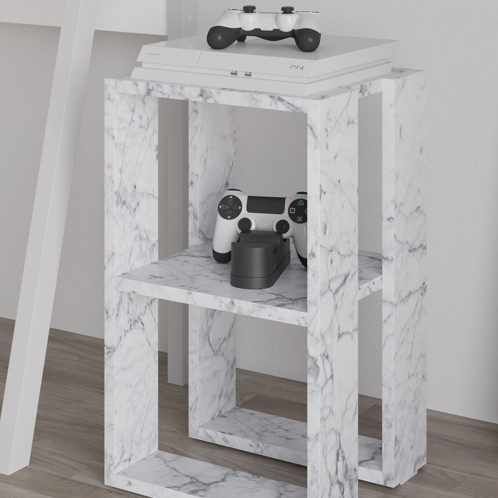 Lonie - Table de Chevet - Marbre Carrara