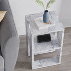 Lonie - Table de Chevet - Marbre Carrara