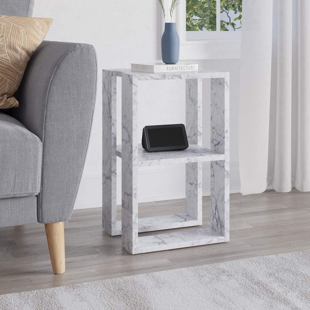 Lonie - Table de Chevet - Marbre Carrara