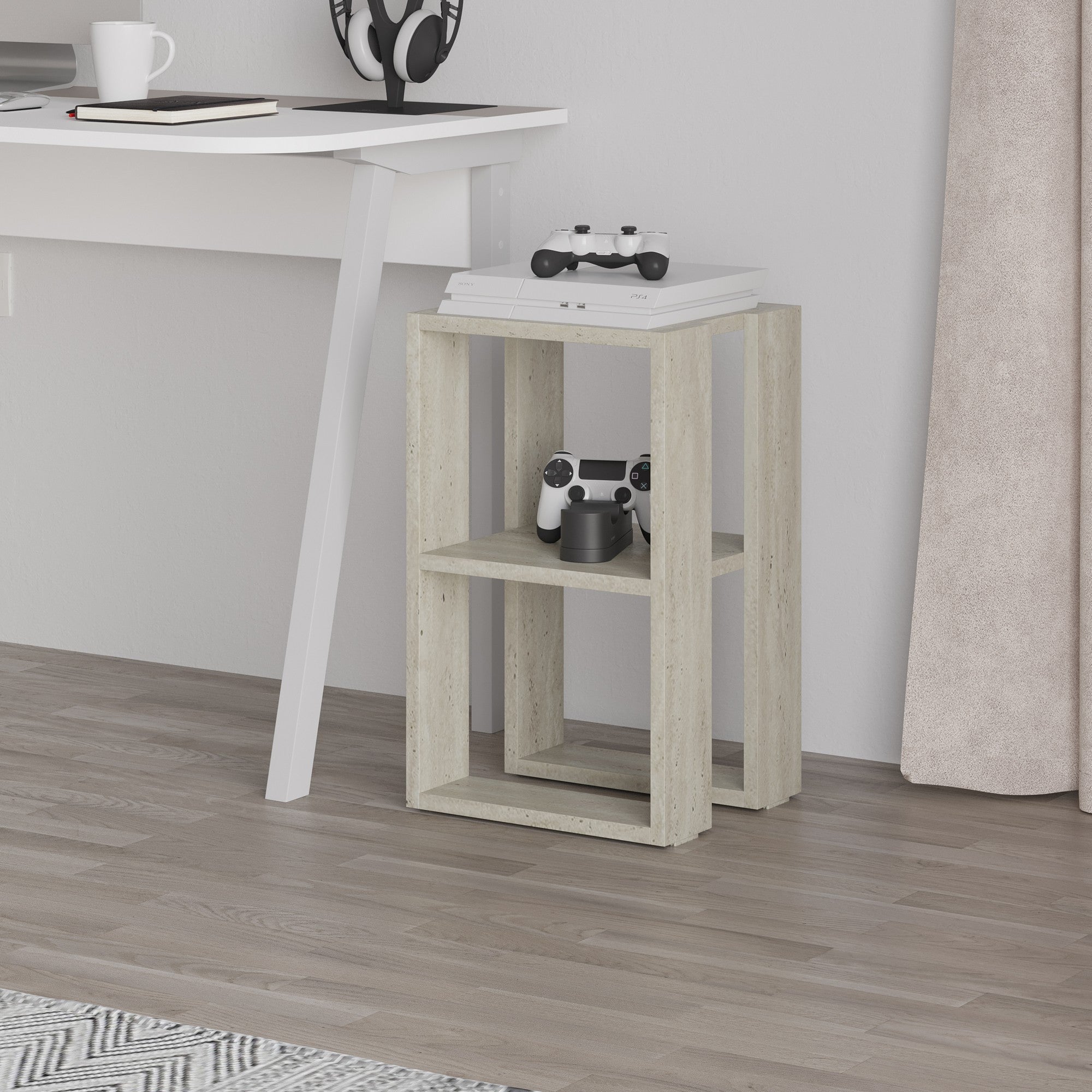 Lonie - Bedside Table - Travertine