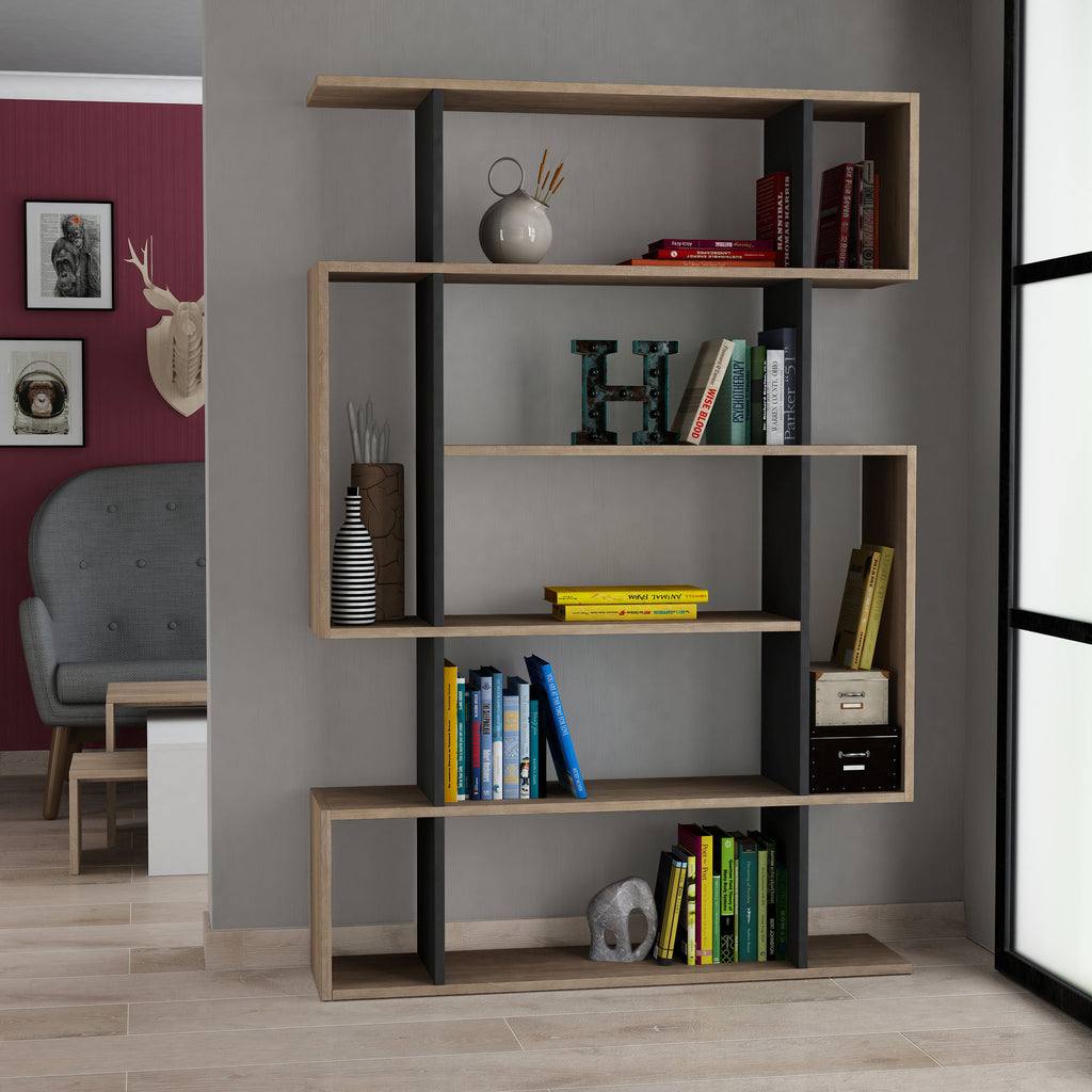 Mito - Bookcase - Sonoma Oak/Anthracite