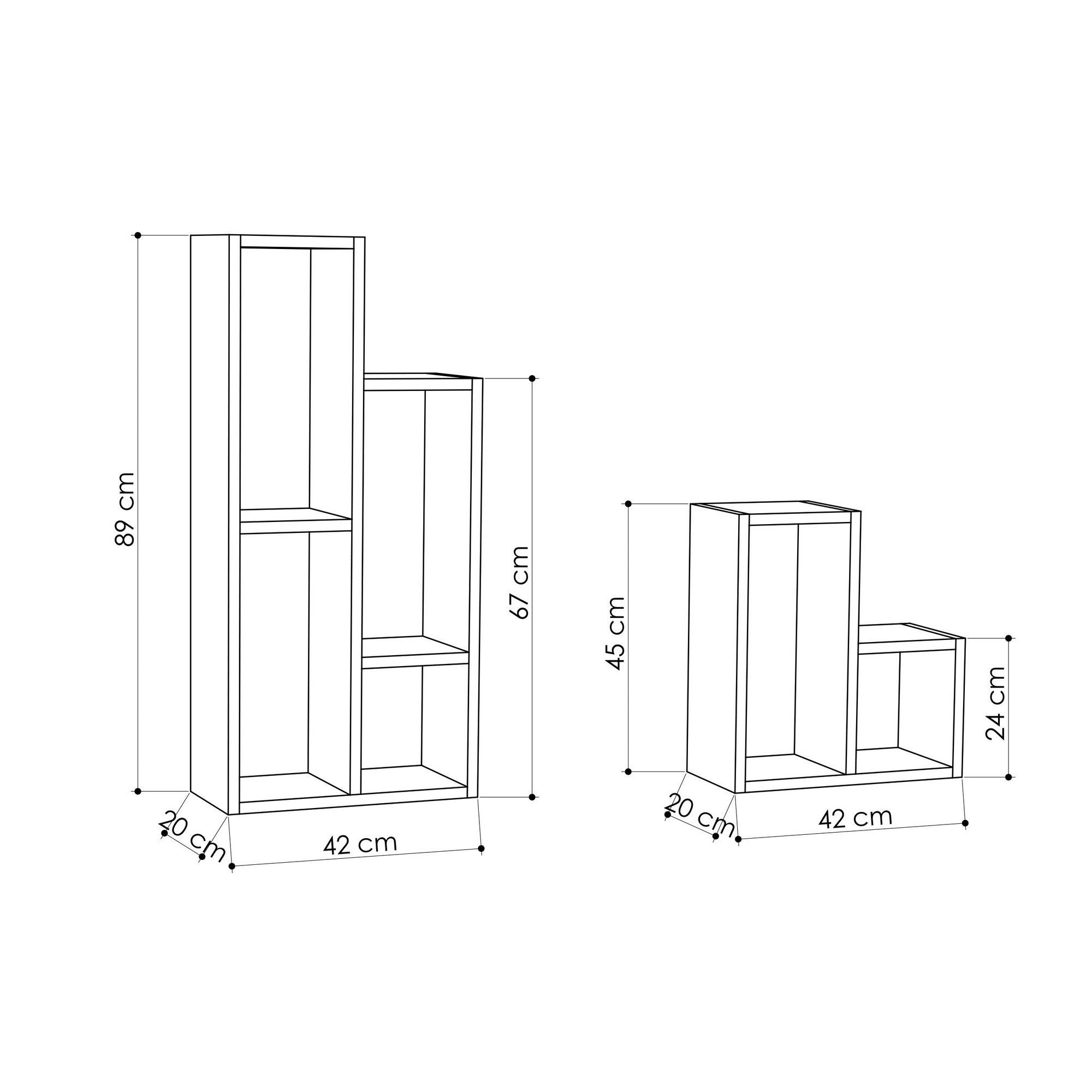 Sule - Bookcase - White