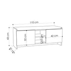 Zulla - Shoe Cabinet - White