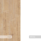 Ema - Bedside Table - Sapphire Oak/White