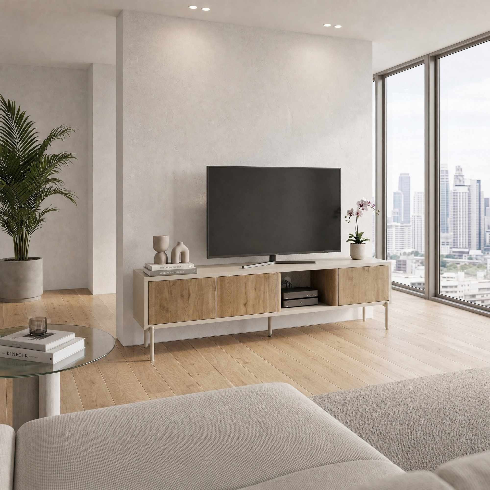 Meubles Tv Ventro - Naturel / Grès