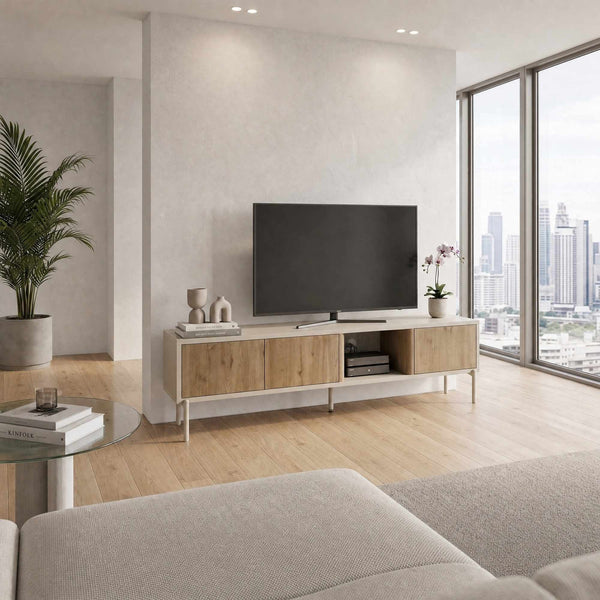 Mueble TV Ventro - Natural / Gres