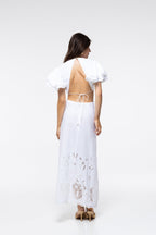 Margaux Dress - White Embroidery