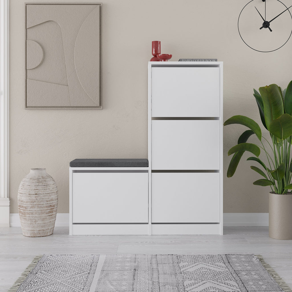 Dude - Shoe Cabinet - White
