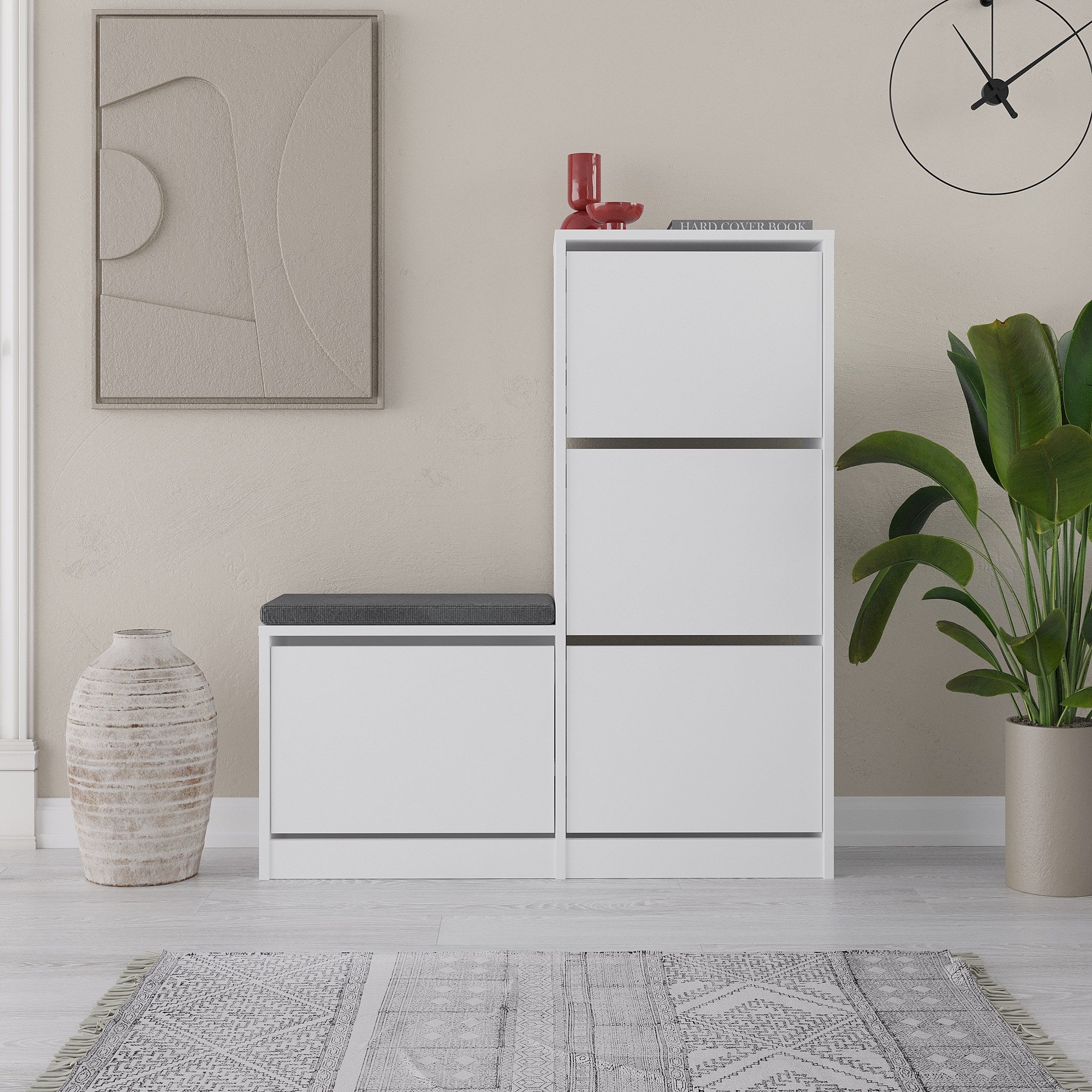 Dude - Shoe Cabinet - White