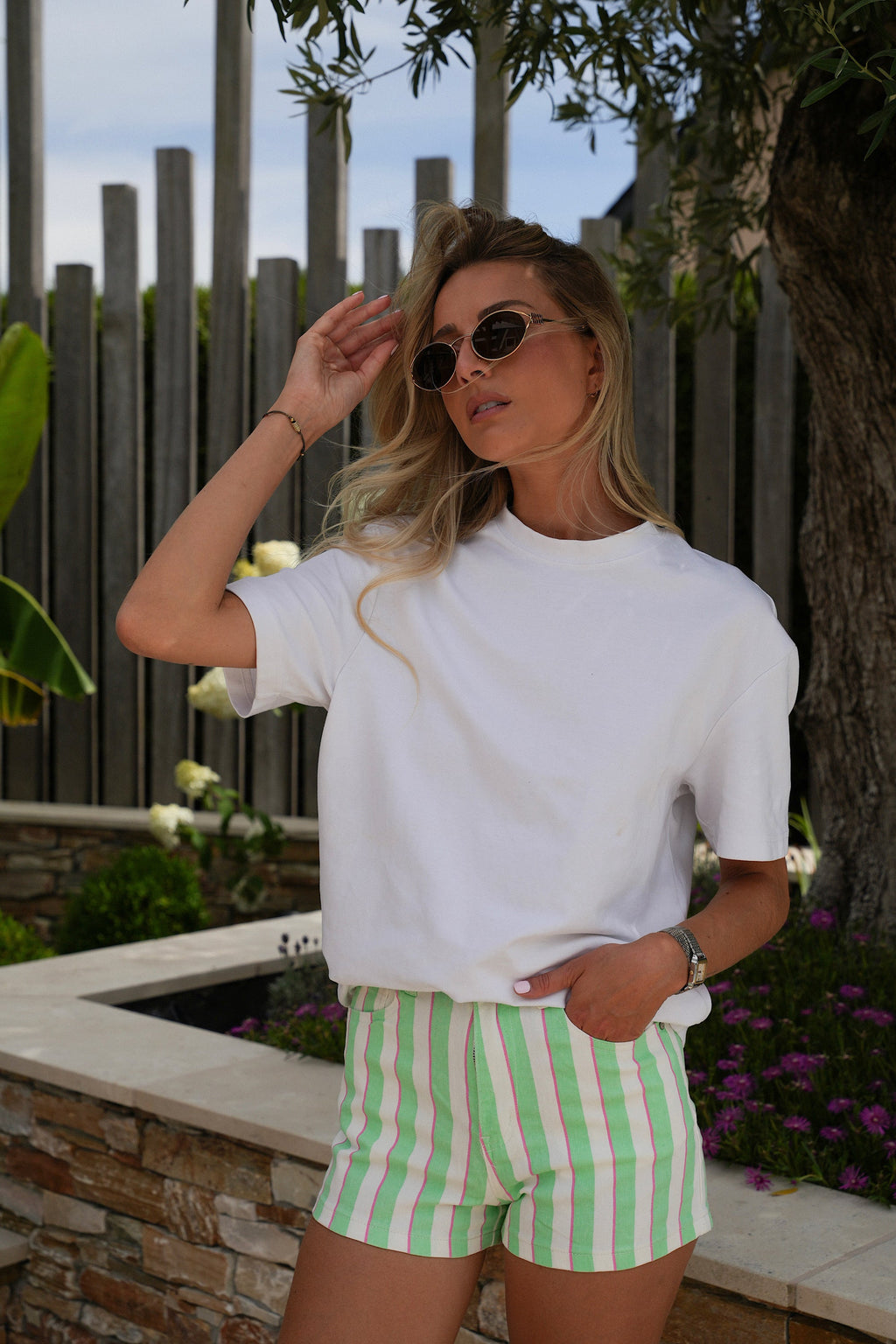 Short Rayé Olie - Vert