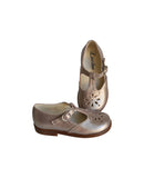 Girls' Alma Buckle Durable Mary Jane Shoes - Rose Gold Leather - Girls