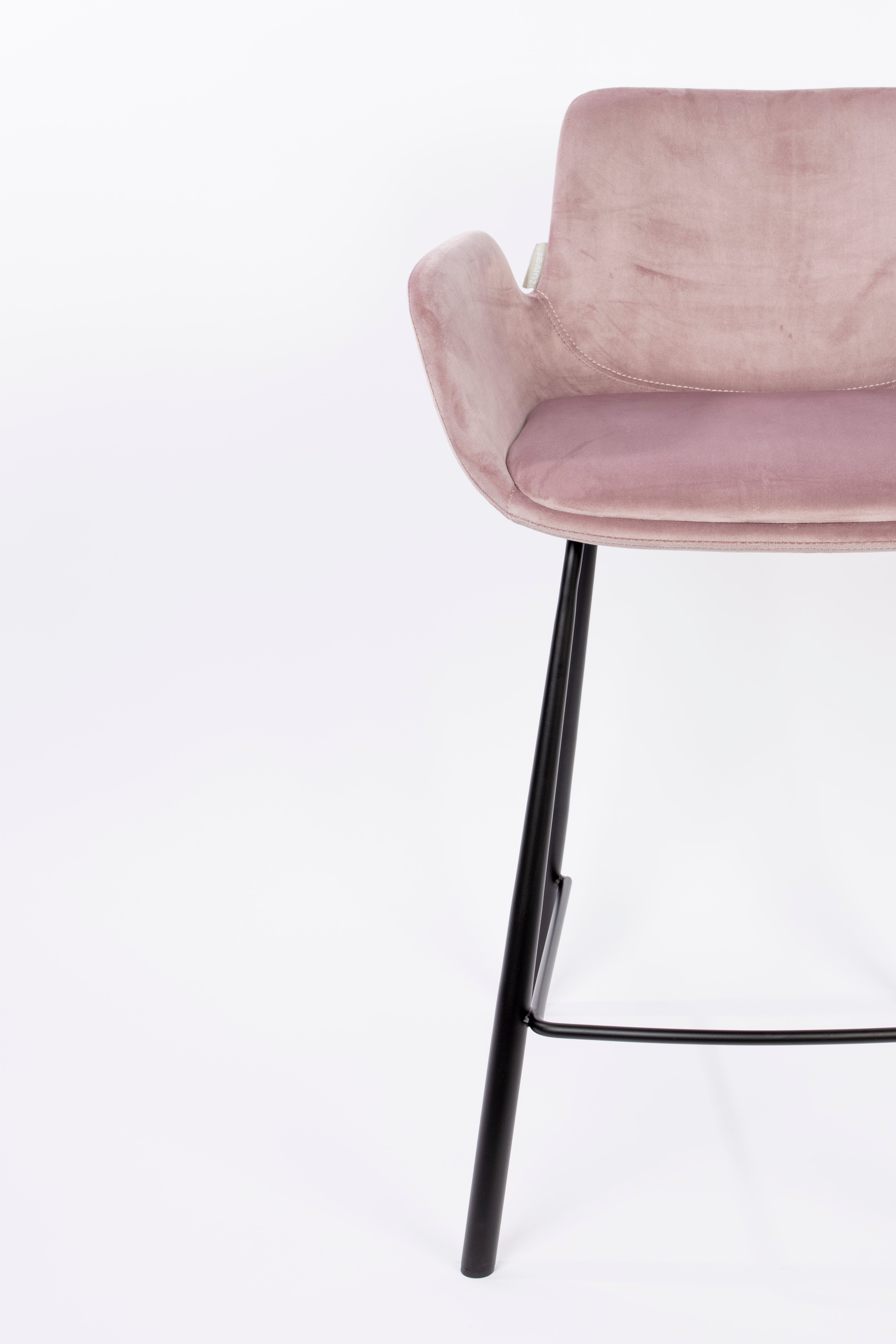 Brit - Bar & Counter Stool - Polyester - Pink