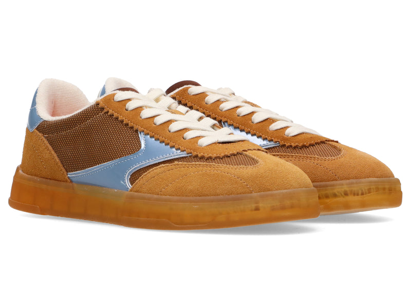 Nixie - Baskets - Marron-Bleu