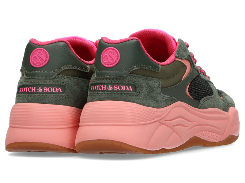 Celest - Baskets - Vert-Rose