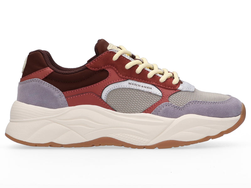 Celest - Baskets - Gris-Bordeaux