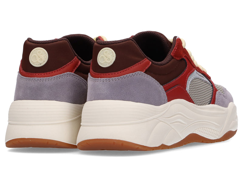 Celest - Baskets - Gris-Bordeaux