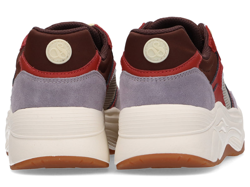 Celest - Baskets - Gris-Bordeaux