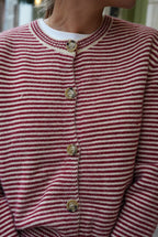 Red/Ecru Striped Clément Vest