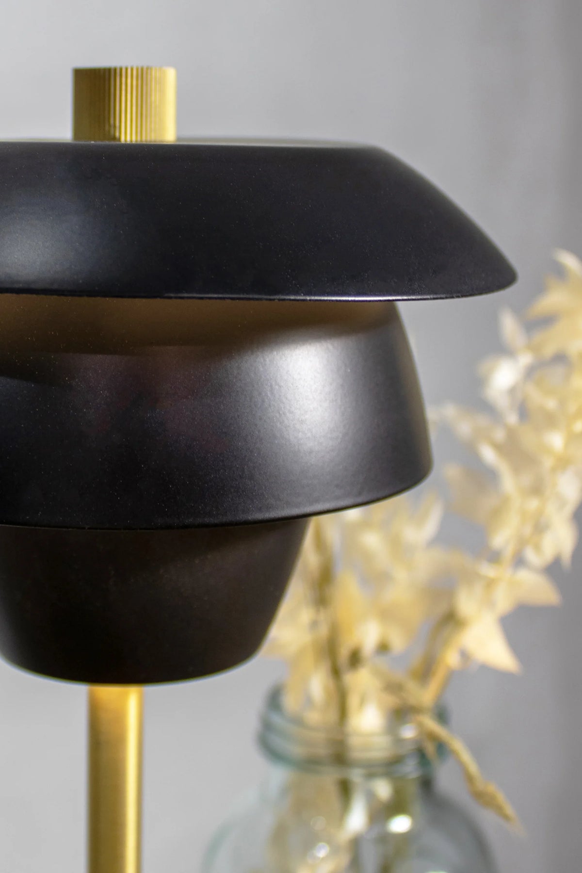 Moxy - Lámpara De Sobremesa Design Recargable - Negro Y Dorado