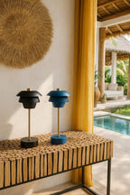 Moxy - Lámpara De Sobremesa Design Recargable - Negro Y Dorado