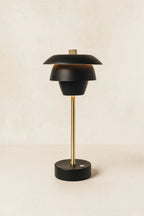 Moxy - Lámpara De Sobremesa Design Recargable - Negro Y Dorado