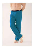 Pantalón De Pijama Largo Indomptable De Algodón - Topaz