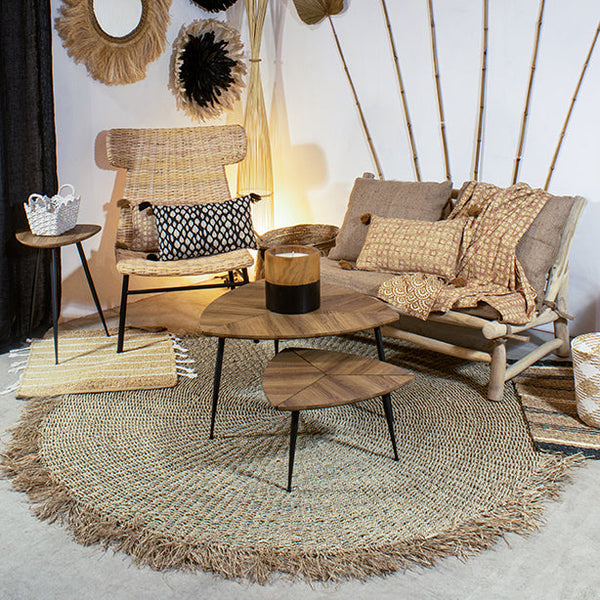 Serifos - Round Rug - Natural/Mendong Fibres