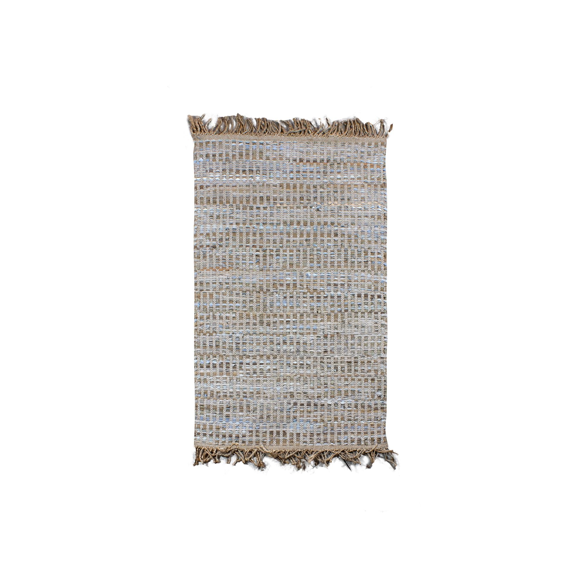 Altay - Tapis - Coton/Jute/Cuir - Taupe