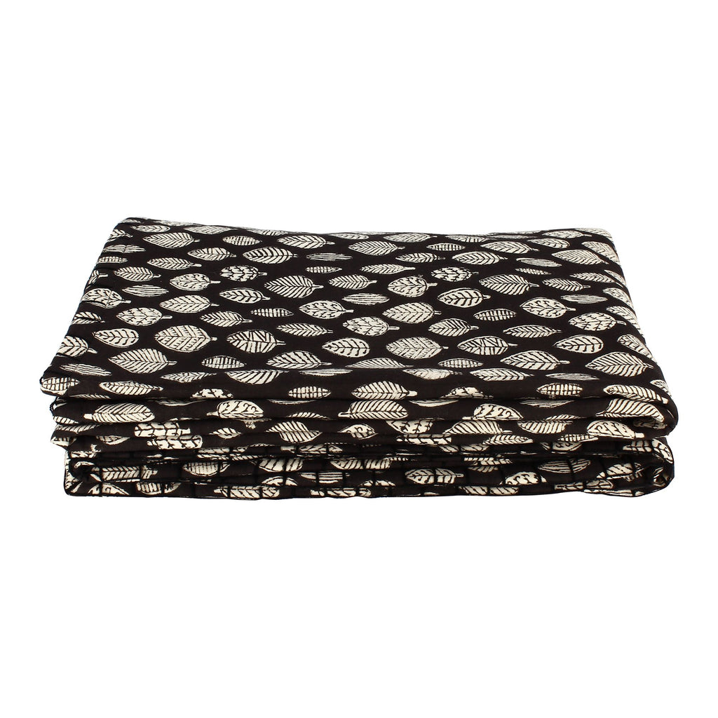 Alia Short Pointe In Cotton - Black And Ecru Reversible With Patterns