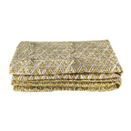 Housnia Short Pointe In Cotton - Mustard Yellow With Pattern