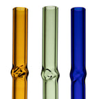 Set of 12 Straws - Colorea - Borosilicate Glass - Natural