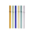 Set of 12 Straws - Colorea - Borosilicate Glass - Natural