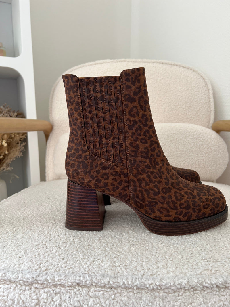 Bottines Aurore Léopard
