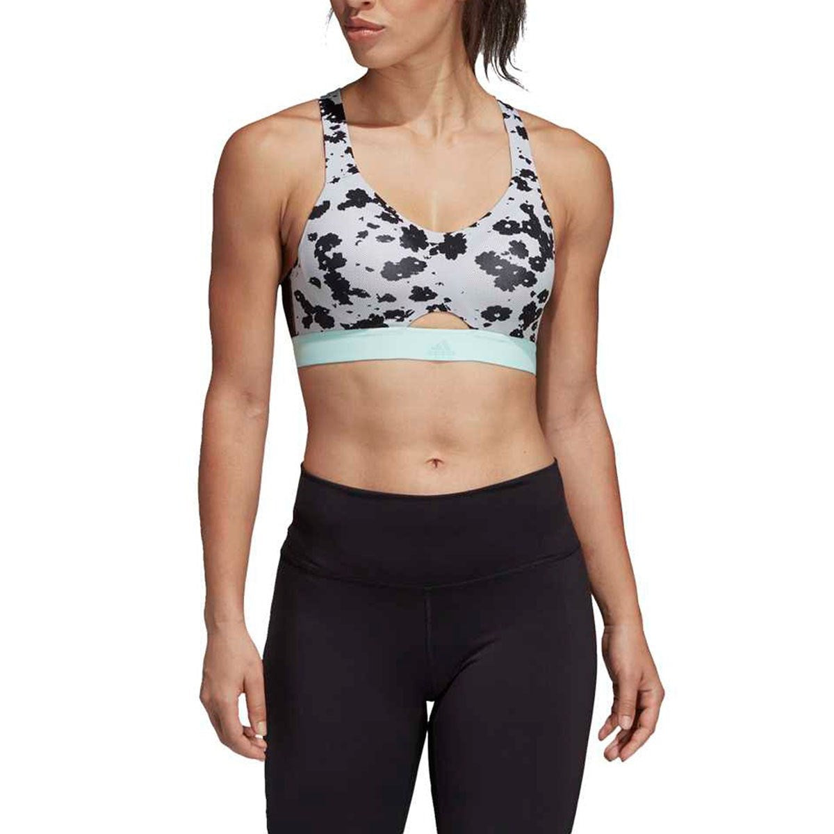 Adidas - Sujetador Deportivo Stronger For It Iteration Adidas By Stella Mccartney - Beige Y Negro - Mujer