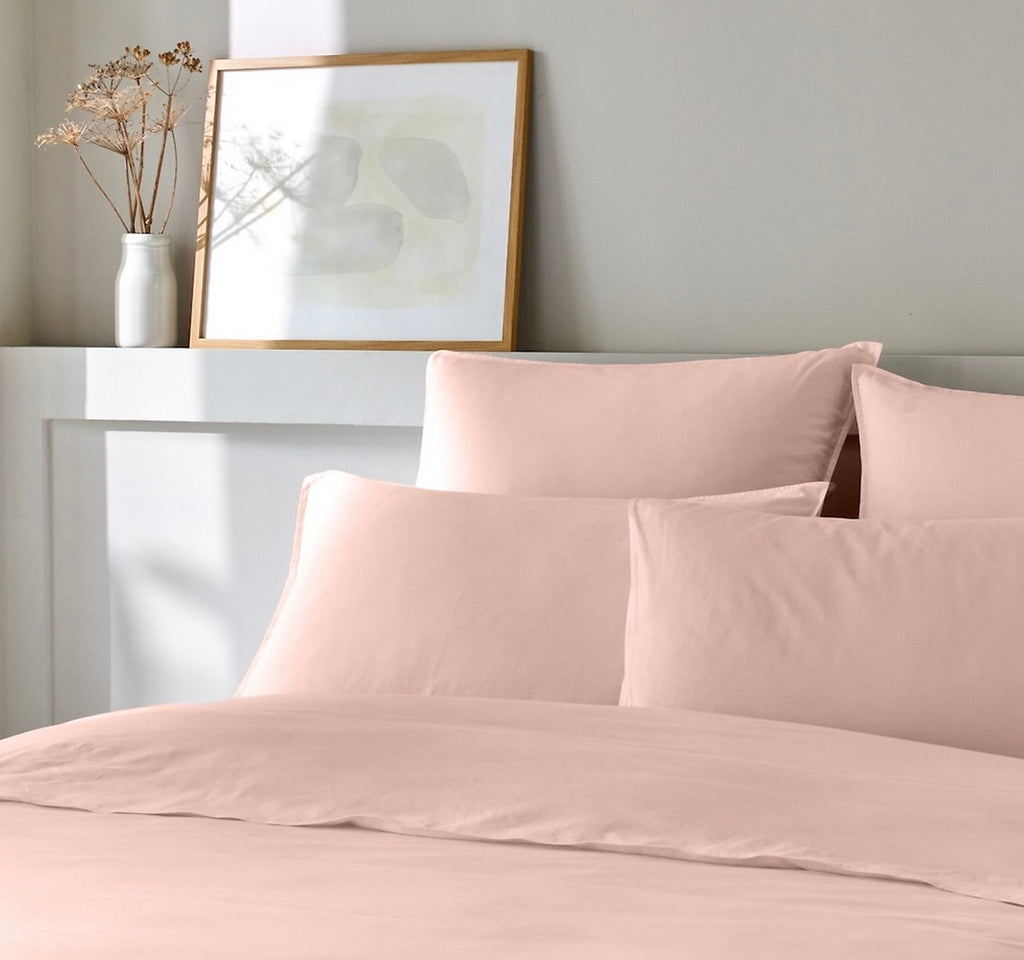 Bamora - Complete Bedding Set - Cotton & Bamboo - Pink