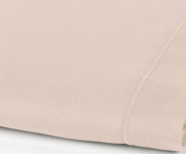 Drap Plat 2 Pers De Coton-Bambou - Bambou Rose