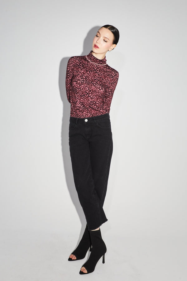Alex Straight Black Jeans - Sort