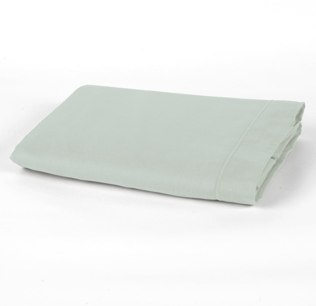 Bamora - Drap Plat 2 Pers - Coton-Bambou - Bambou Vert
