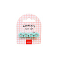 Hair Barrette - Mint Flower