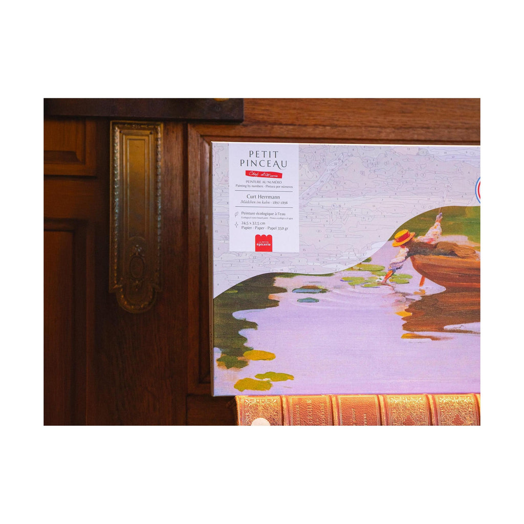 Coffret Peinture Au Numéro - Petit Pinceau - Mâdchen Im Kahn, Curt Herrmann