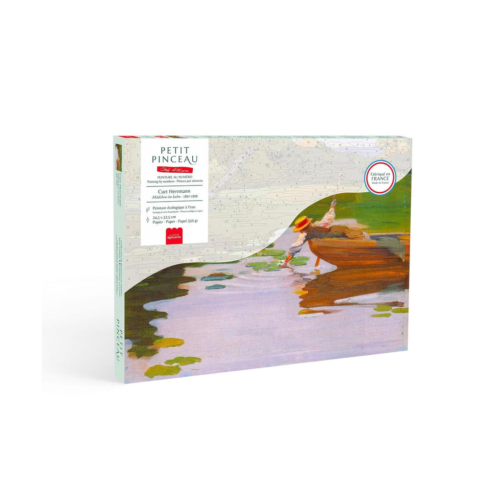 Coffret Peinture Au Numéro - Petit Pinceau - Mâdchen Im Kahn, Curt Herrmann