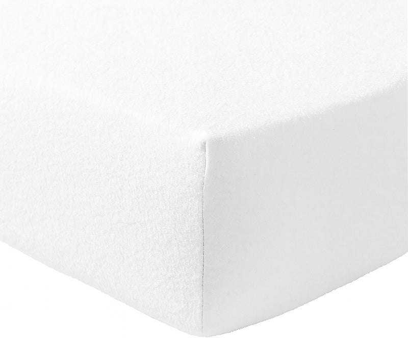 Drap Housse - 100% Flanelle de Coton - Orea - Blanc