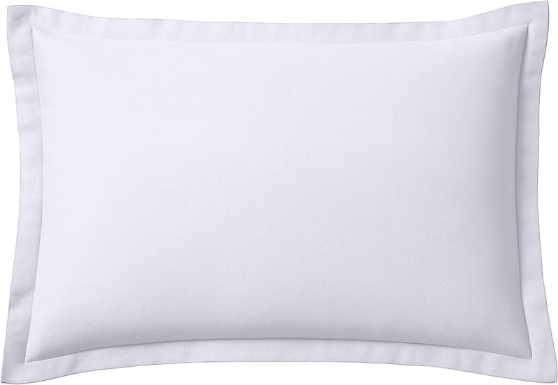 Taie D'Oreiller - 100% Flanelle de Coton - Orea - Blanc