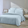 Orea - Housse De Couette - 100% Flanelle De Coton - Bleu