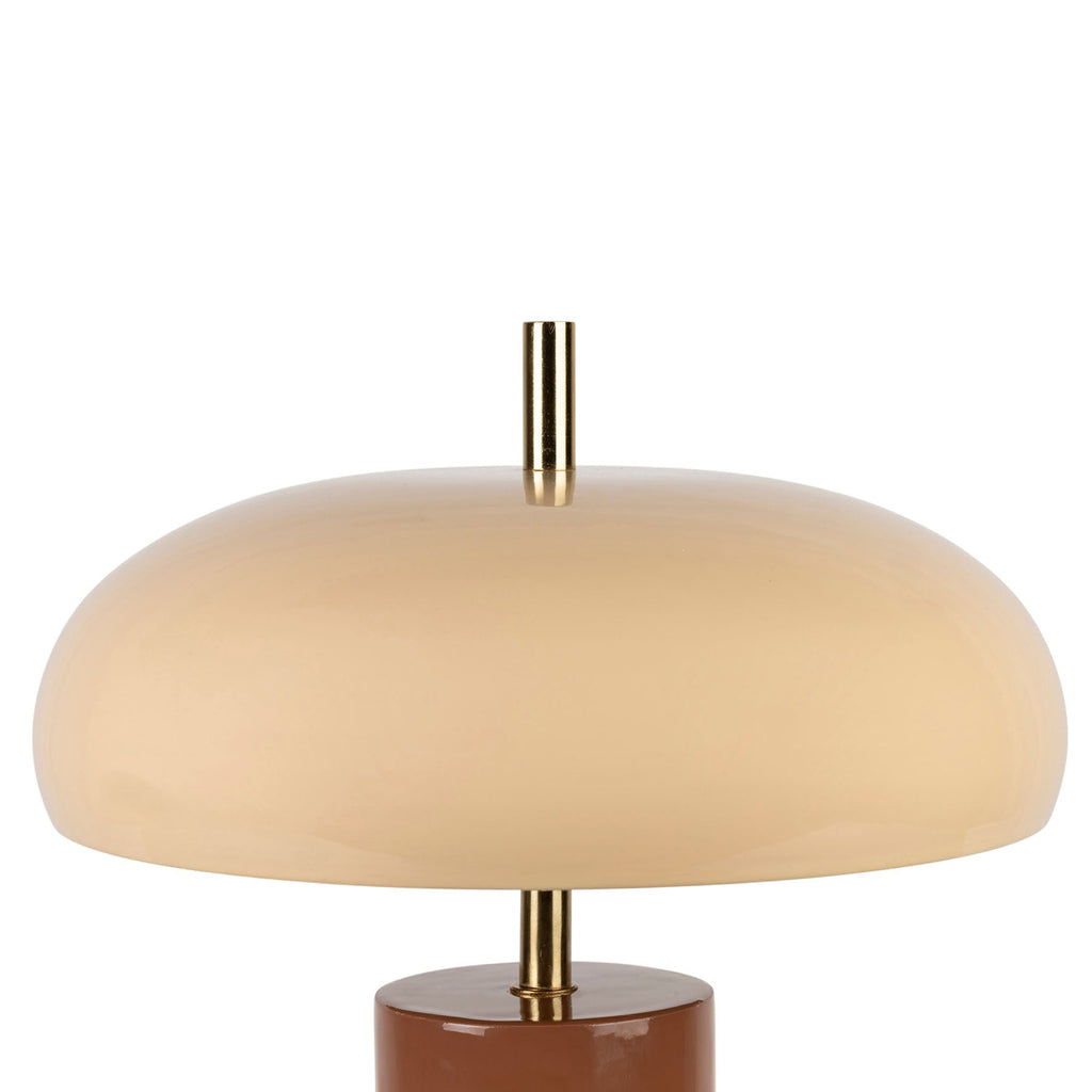 Lámpara - Arty - Hierro - Terracota + Beige