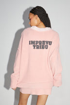 Chaqueta tipo cárdigan rosa Preppy de The Jackson