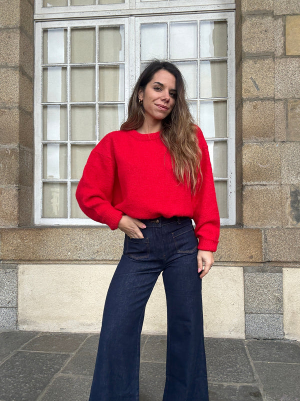 Louise red jumper